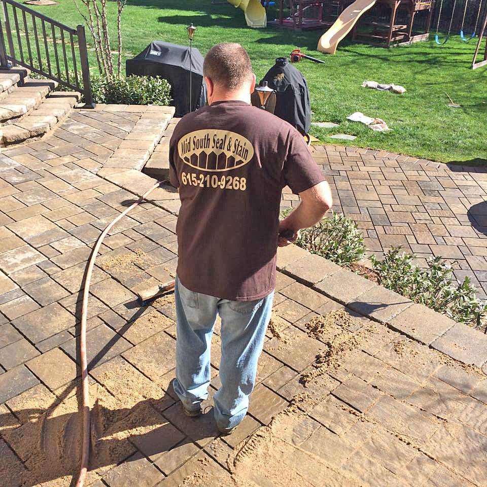 Paver joint sanding