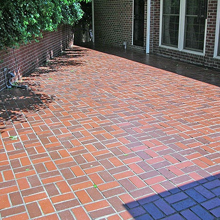 Brick patio and mortar sealing