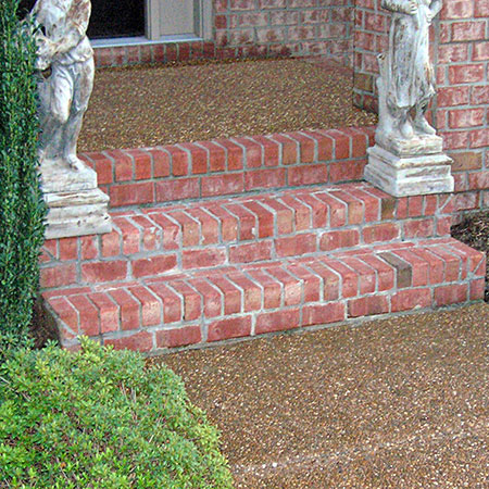 Sealing brick steps and mortar