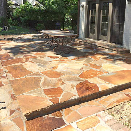 Sealing flagstone patios