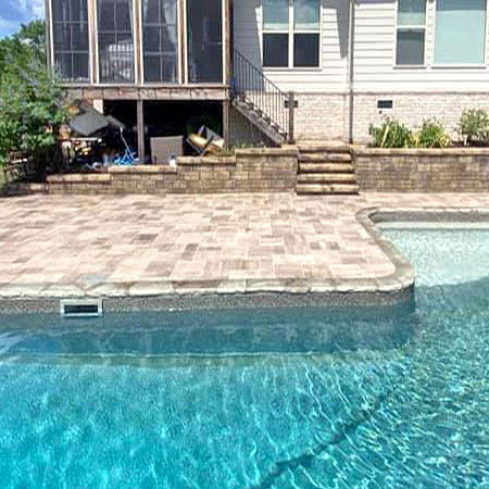 Sealing stone pool decks