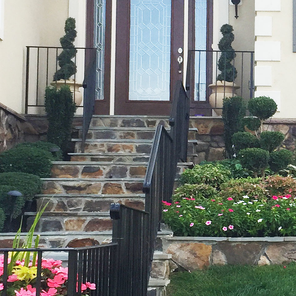 Sealing stone steps and mortar