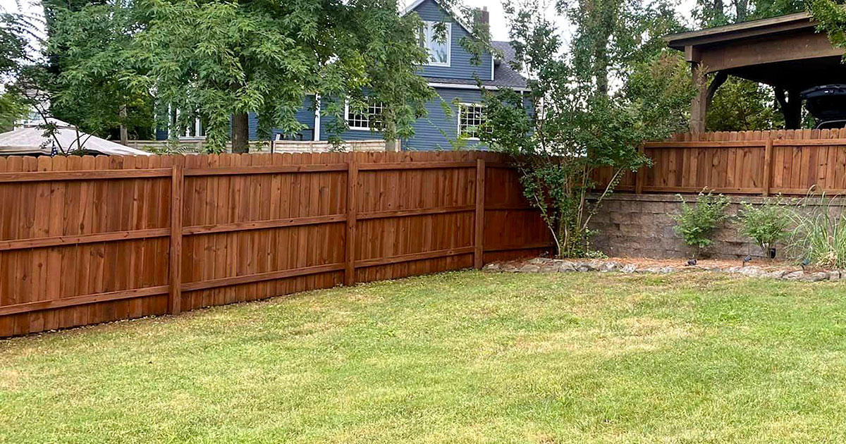 fence staining near me